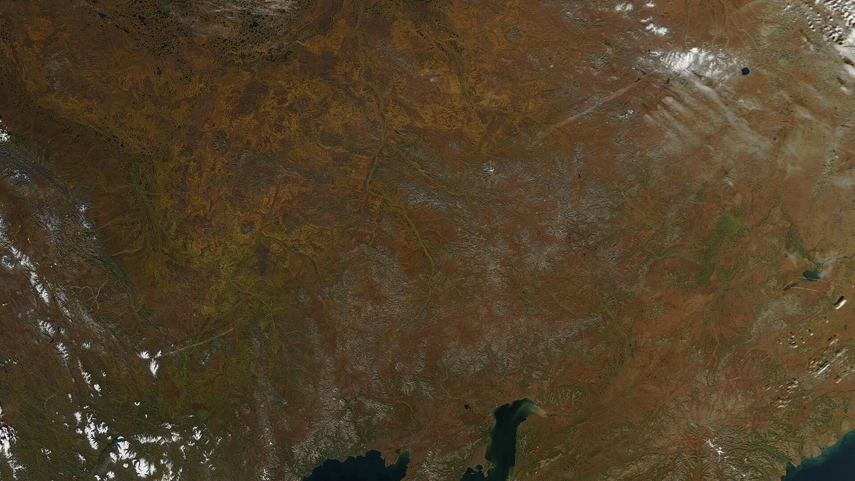 Vast eastern-Siberian landscape seen from orbit — the extreme-cold homeland behind UCP1 brown-fat and CPT1A cold-and-diet adaptation in human genetics, a Panacea Bio Chem review by Bogdan Dicoias